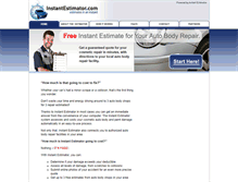 Tablet Screenshot of instantestimator.com